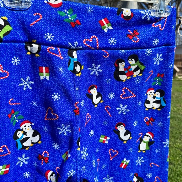Penguin Christmas 🎅🏼 Christmas 🎄 Winter ❄️ Snuggle fleece lined relaxed pants - Picture 7 of 7